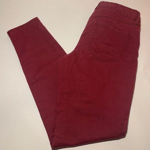 Maroon Skinny Jeans